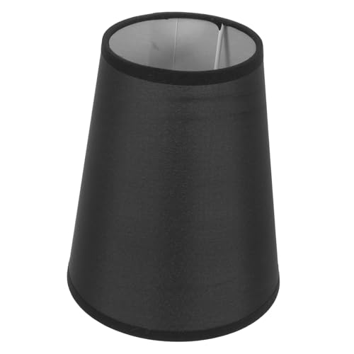 WEKADRIN Lampenschirm Ersatz Lampenschirm Halbrund Erhöht Schwarz Passend für Tischlampen Schlafzimmer Nachttisch Beleuchtung von WEKADRIN