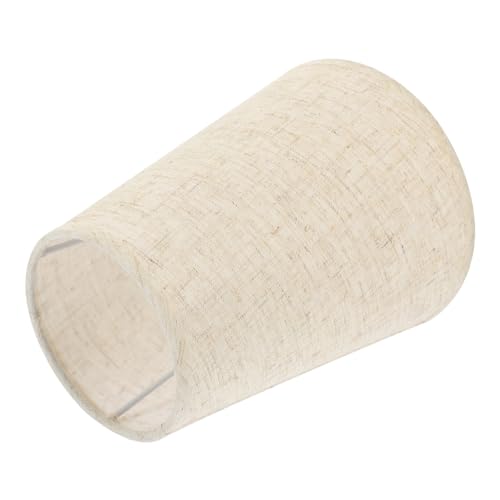 WEKADRIN Lampenschirm aus Leinen für Tischlampe Ersatzschirm für Schraubfassung Leicht Robust und Vielseitig für Schlafzimmer Wohnzimmer Arbeitszimmer Geeignet Modisches Rundes Design in von WEKADRIN