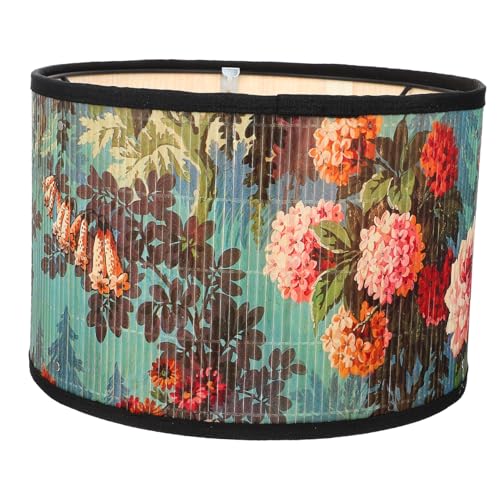 WEKADRIN Lampenschirm mit Blumenmuster Deckenleuchte Vintage Lampenabdeckung für Schlafzimmer Wohnzimmer Heimdekoration WEKADRIN Lampenschirm mit Blumenmuster Deckenleuchte Vintage Lampenabdeckung für Schlafzimmer Wohnzimmer Heimdekoration von WEKADRIN