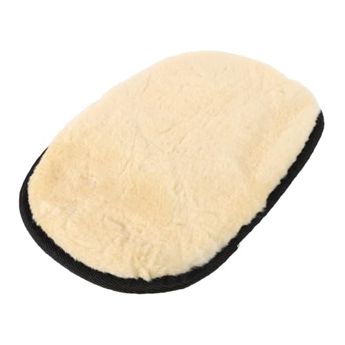 WEKADRIN Leder Schuhputz Handschuh aus Kunstlammfell Polierhandschuh für Lederpflege Autoreinigung Effiziente Staubentfernung Sanfte Pflege für Schuhe und Innenräume von WEKADRIN