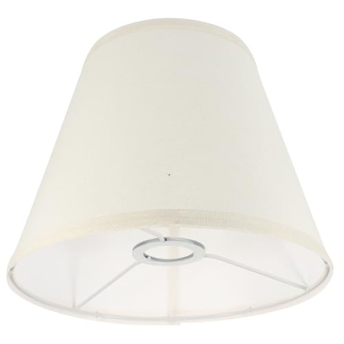 WEKADRIN Leichter Leinen Lampenschirm für Tischlampe Dekorativer Halbrunder Lampenschirm aus Natürlichem Stoff Einfacher Austausch für Schlafzimmer und Wohnzimmer Handgefertigt Geeignet für von WEKADRIN