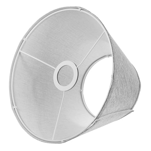 WEKADRIN Leinen Lampenschirm Drumform Dekorativer Lampenschirm für Tischlampe Schlafzimmer Wohnzimmer Ersatzschirm Schraubsockel Zubehör von WEKADRIN