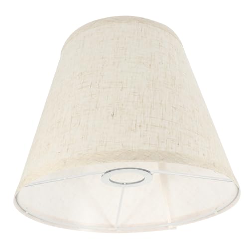 WEKADRIN Leinen Lampenschirm Tischlampe Lampenschirm Ersatz Für Fassung Schlafzimmer Wohnzimmer Dekorativer Stoff In Naturleinenfarbe von WEKADRIN