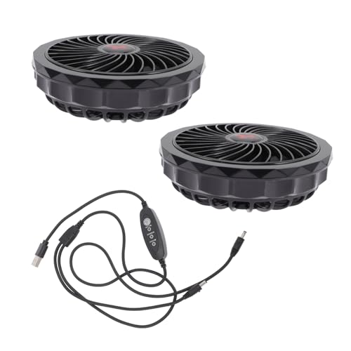 WEKADRIN Leiser USB Betriebener Einstellbarer Kühlventilator für Arbeitskleidung und Aircondition Westen Kompakt Bürstenloser Motor Langlebig für Heiße Sommertage von WEKADRIN