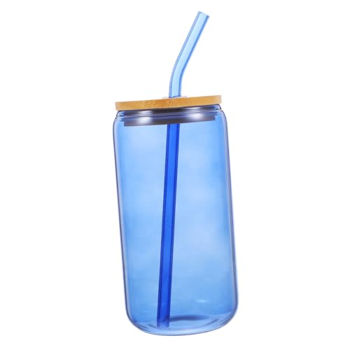 WEKADRIN Mason Jar Glasbecher mit Holzdeckel und Strohhalm Transparentes Trinkglas für Milch Kaffee und Saft Bruchsicher Luftdicht Stilvoller Wasserbecher für Kalte Getränke WEKADRIN Mason Jar Glasbecher mit Holzdeckel und Strohhalm Transparentes Trinkglas für Milch Kaffee und Saft Bruchsicher Luftdicht Stilvoller Wasserbecher für Kalte Getränke von WEKADRIN
