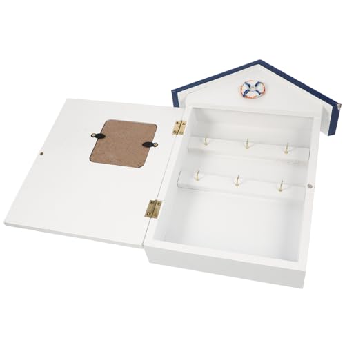 WEKADRIN Mediterraner Schlüsselbox im Haus Design Wandhalterung Mehrzweck Schlüsselaufbewahrung Dekorativ Stilvoll Für Flur Wohnzimmer Geschenkidee von WEKADRIN