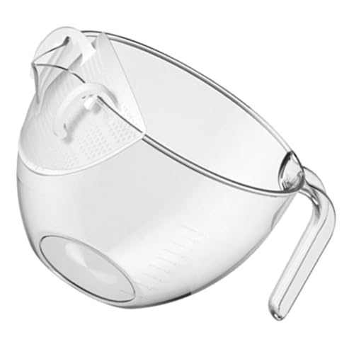 WEKADRIN Mehrzweck Reissieb mit Griff Langlebiges Küchensieb mit Rutschfestem Boden Praktisches Sieb zum Waschen Abtropfen und Reinigen von Reis Obst und Gemüse Transparent WEKADRIN Mehrzweck Reissieb mit Griff Langlebiges Küchensieb mit Rutschfestem Boden Praktisches Sieb zum Waschen Abtropfen und Reinigen von Reis Obst und Gemüse Transparent von WEKADRIN