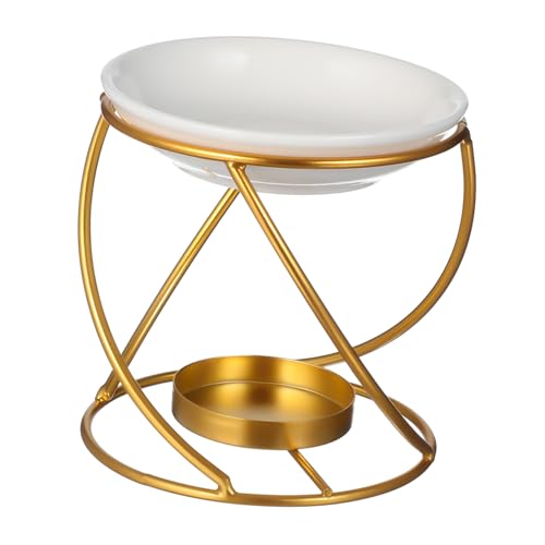 WEKADRIN Metall Aromadiffuser für Raumduft Kompakt Elegant mit Keramikhalter und Eisenständer Duftlampe für Kleine Räume Dekorativer Kerzenhalter für Wohnzimmer und Büro WEKADRIN Metall Aromadiffuser für Raumduft Kompakt Elegant mit Keramikhalter und Eisenständer Duftlampe für Kleine Räume Dekorativer Kerzenhalter für Wohnzimmer und Büro von WEKADRIN
