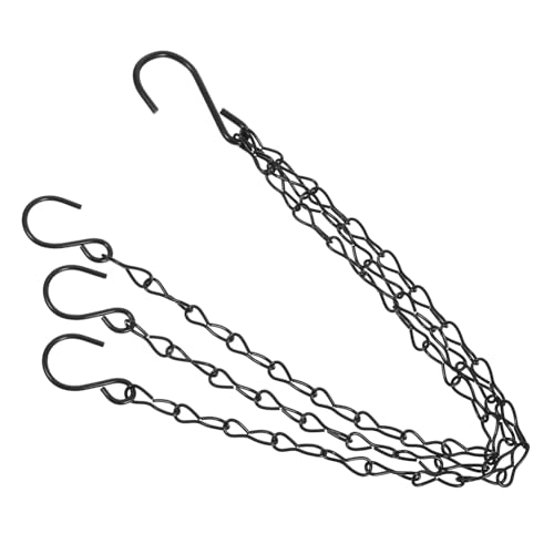 WEKADRIN Metall hängekette mit S haken Robuste Gartenkette für Blumentöpfe Vogelkäfige Pflanzenampeln und Laternen Schwarze Ersatzkette Wetterfest Einfach zu Befestigen Hohe Tragkraft WEKADRIN Metall hängekette mit S haken Robuste Gartenkette für Blumentöpfe Vogelkäfige Pflanzenampeln und Laternen Schwarze Ersatzkette Wetterfest Einfach zu Befestigen Hohe Tragkraft von WEKADRIN