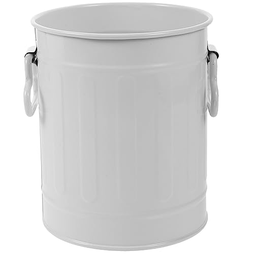 WEKADRIN Mini Abfallbehälter für Schreibtisch Stilvoller Stauraum für Kleine Gegenstände als Stift und Pinselhalter Beige Praktisch für Zuhause und Büro von WEKADRIN