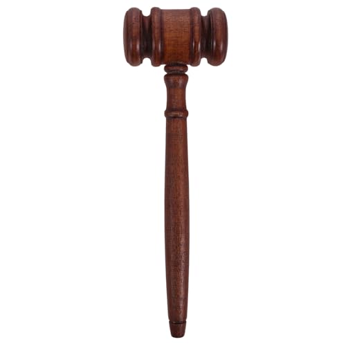 WEKADRIN Mini Holz Richterhammer für Robuster Gavel für Rollenspiele Auktionen und Meetings für Anwälte Richter und Cosplay Events aus Langlebigem Holz Gefertigt von WEKADRIN