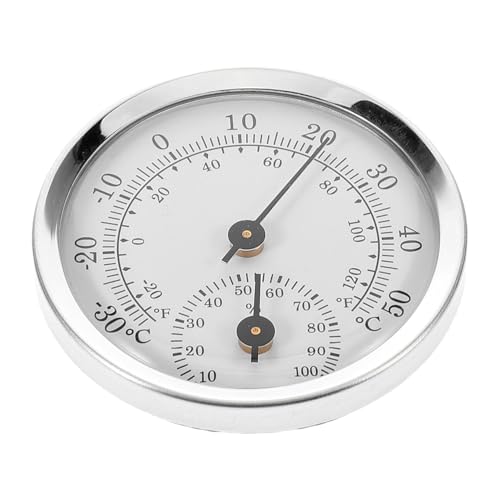 WEKADRIN Mini Thermometer Hygrometer mit Präziser Temperatur Luftfeuchtigkeitsmessung Handlich und Leicht mit Robustem Kunststoffgehäuse für Gewächshaus Büro und Innenräume von WEKADRIN
