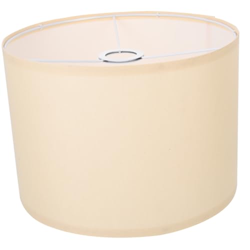 WEKADRIN Moderner Lampenschirm aus Feinem Leinen in Beige Kompatibel mit Birne Leichter und Abnehmbarer Lampenschirm für Stehlampe Einsetzbar für Wohnzimmer Schlafzimmer und Büro von WEKADRIN