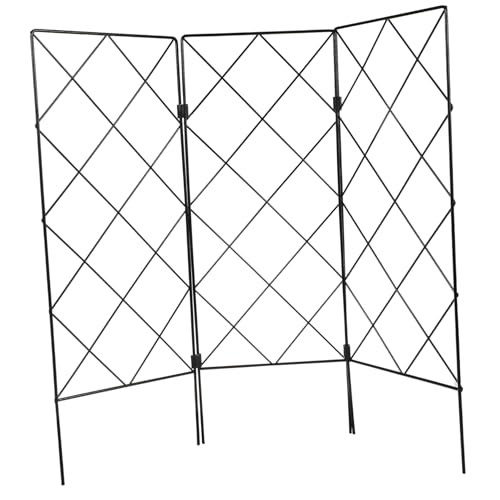 WEKADRIN Multifunktionaler Faltbarer Gartenpflanzenstützständer aus Robustem Eisen Kletterpflanzenstütze für Tomaten Gurken Erbsen für Balkon Garten Fenster und Wandmontage von WEKADRIN