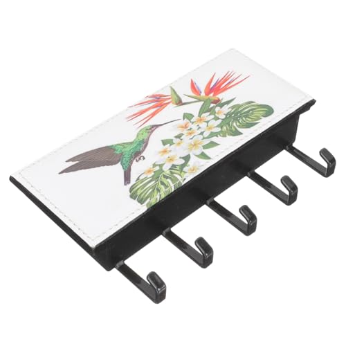 WEKADRIN Multifunktionaler Wand schlüsselhalter mit Ablage und Haken Dekorativer Brief Postorganizer für Zuhause Einfache Montage ohne Bohren für Flur Küche und Eingangsbereich von WEKADRIN