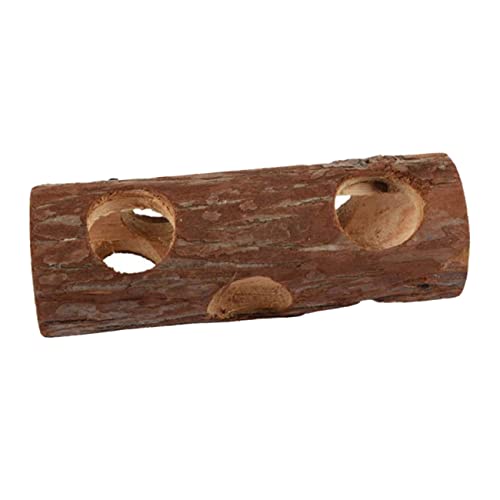 WEKADRIN Natürliches Holz Hamster Tunnel Lang Robustes Nagerversteck für Hamster und Meerschweinchen Natürlicher Kauspielplatz Fördert Beschäftigung und Training Kleiner Haustiere von WEKADRIN
