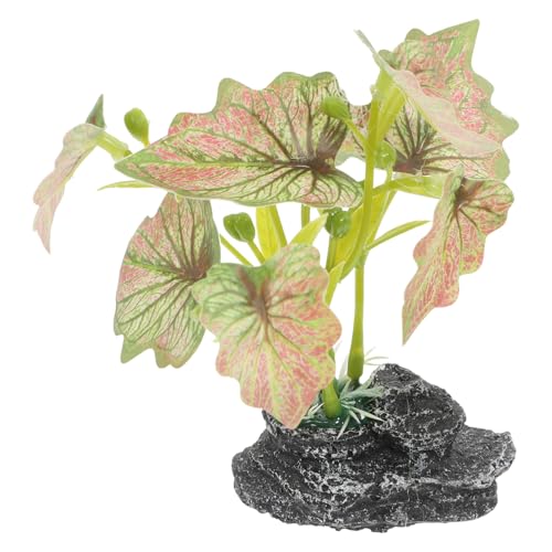 WEKADRIN Naturnahe Künstliche Reptilien kletterpflanze für Bartagamen Terrarium Dekorative Aquarium Pflanze und Vielseitig für Reptilien Einsiedlerkrebstank Geeignet Naturgetreues von WEKADRIN