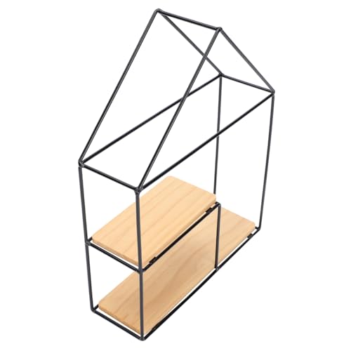 WEKADRIN Nordisches Wandregal Holz Wandorganizer mit Stabiler Schraubbefestigung Multifunktionales Aufbewahrungsregal für Wohnzimmer Bad Küche Dekoratives Wanddeko Element von WEKADRIN