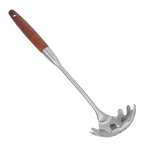 WEKADRIN Nudellöffel aus Edelstahl mit Palisanderholzgriff Langlebiger Pasta servierlöffel für Komfortables Portionieren von Spaghetti Multifunktionaler Küchenhelfer Handliches Design WEKADRIN Nudellöffel aus Edelstahl mit Palisanderholzgriff Langlebiger Pasta servierlöffel für Komfortables Portionieren von Spaghetti Multifunktionaler Küchenhelfer Handliches Design von WEKADRIN