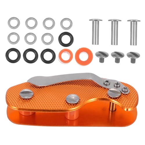 WEKADRIN Outdoor Aluminium Schlüsselhalter Clip Kompakter Leichter Schlüsselorganizer aus Robustem Aluminiumlegierung Einhändig zu Öffnen für Outdoor Aktivitäten und Sicheren von WEKADRIN