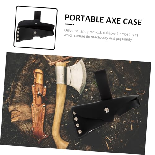 WEKADRIN Outdoor Axtscheide aus Dickem Leder mit Nieten Tragbare Schutzhülle für Hackbeil Schutz vor Verletzungen Beim Camping und Wandern Robust und Zuverlässig für Outdoor Einsatz von WEKADRIN