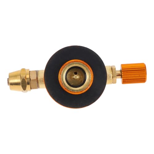 WEKADRIN Outdoor Gas Stove Adapter Schlauchanschluss Winddichter Tragbarer Campingkocher Adapter für Flachgasbehälter Vielseitiger für Rucksacktouren Grillen Picknick und Notfallgebrauch von WEKADRIN
