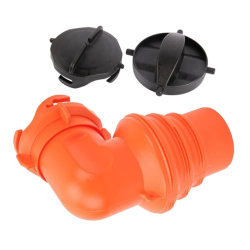 WEKADRIN PVC Abwasserrohr Winkeladapter mit Drehbarem Gelenk Robust und Auslaufsicher Einfache Installation ohne Werkzeug Geeignet für Wohnmobil Abwasserrohr und Rv Kanalanschluss von WEKADRIN
