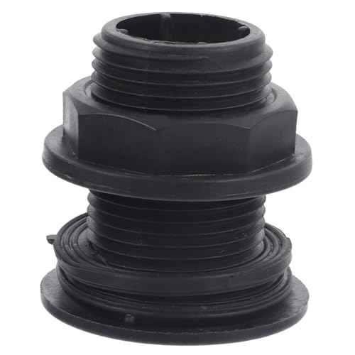 WEKADRIN PVC Durchführung mit Silikondichtung Gewindeverbindung für Wassertanks Regenfässer Aquarien und Teiche Dicht und Langlebig Einfache Montage Kompatibel von WEKADRIN