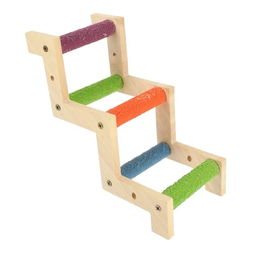 WEKADRIN Papageienleiter Z Förmige Holzleiter Vogelspielzeug mit Natürlichem Holz Beak Grinding Funktion Langlebig und Sicher Geeignet für Kleine bis Mittelgroße Vögel im Käfig WEKADRIN Papageienleiter Z Förmige Holzleiter Vogelspielzeug mit Natürlichem Holz Beak Grinding Funktion Langlebig und Sicher Geeignet für Kleine bis Mittelgroße Vögel im Käfig von WEKADRIN
