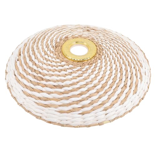 WEKADRIN Papier Geflochtener Lampenschirm Fassung Retro Stil Vintage Hängelampe Deckenlampe für Wohnzimmer Hotel Restaurant Schlafzimmer von WEKADRIN