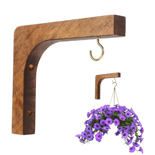 WEKADRIN Pflanzenhaken Wandmontage Retro Stil Boho Wall Hanging Pflanzer Halter Innen Außen Balkon Garten Dekor Robust Langlebig Vielseitig für Laternen Blumentöpfe Vogelhäuschen von WEKADRIN