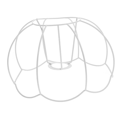 WEKADRIN Pumpkin Lampenschirm Rahmen DIY Lampenfassung Stabile Tischlampe Kronleuchter Vintage Stil Handgefertigt Robuste Lampenhalterung von WEKADRIN