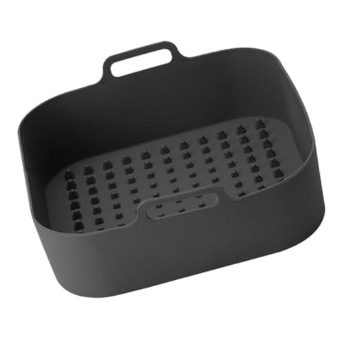 WEKADRIN Quadratischer Silikon Einsatz für Heißluftfritteuse Hitzebeständiger Antihaftbeschichteter Backmatte Wiederverwendbar Passend für Airfryer Einfache und Kratzschutz von WEKADRIN