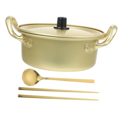 WEKADRIN Ramen Kochtopf aus Aluminium mit Hitzebeständigem Griff Antihaftbeschichtet Langlebig und Korrosionsbeständig für Haushalts und Restaurantgebrauch von WEKADRIN