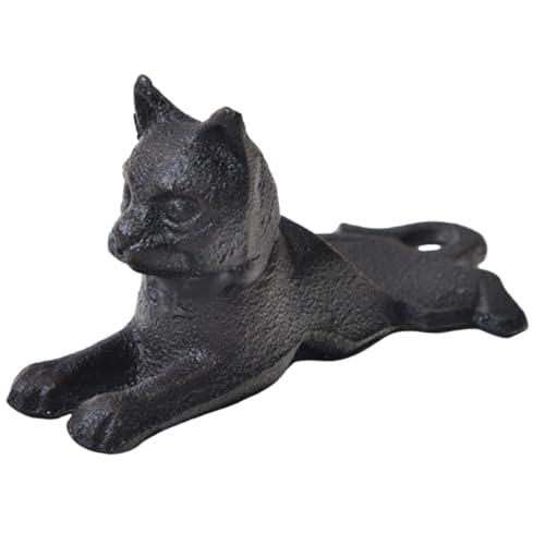 WEKADRIN Retro Gusseisen Türstopper Katze Design Rutschfest Keilförmig ohne Bohren Dekorativer Türkeil für Zuhause Büro und Vielseitige Einsatzorte Stabile Türbremse mit Nostalgischem von WEKADRIN