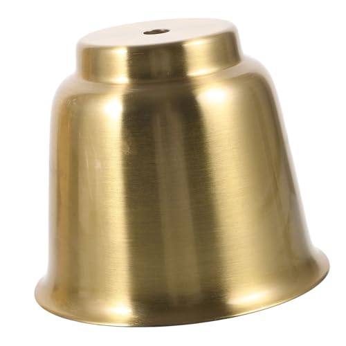 WEKADRIN Retro Industrie Lampenschirm aus Metall Kupferfarben Glockenform Leichter Kompakter Lampenschirm für Steh Tischlampen Einfache Installation Dekorativ für Wohnzimmer Bar Flur Küche von WEKADRIN