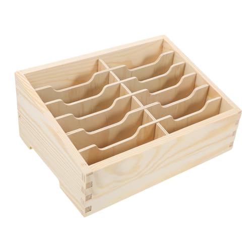 WEKADRIN Robuste Holz Handy Aufbewahrungsbox Mobiles Telefon Management Organizer Schreibtisch Organizer für Büro Klassenzimmer Vielseitige Desktop station von WEKADRIN