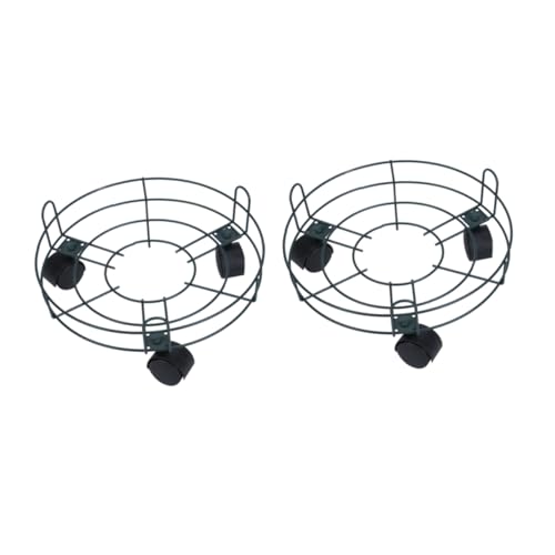 WEKADRIN Robustes Metall-blumentopf-tablett Large mit Lenkrollen Beweglicher Pflanzenständer für Große Blumentöpfe Draußen Runder Pflanzentabletthalter in Olivgrün Langlebig und Belastbar WEKADRIN Robustes Metall-blumentopf-tablett Large mit Lenkrollen Beweglicher Pflanzenständer für Große Blumentöpfe Draußen Runder Pflanzentabletthalter in Olivgrün Langlebig und Belastbar von WEKADRIN