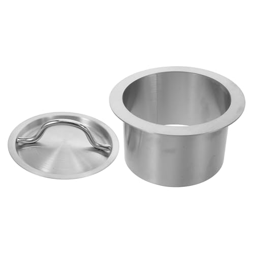 WEKADRIN Rund Eingelassener Edelstahl Abfalleimer Deckel für Arbeitsplatte Nahtlos Eingebaut Hygienischer Müllschacht Optimal für Küchenarbeitsflächen für Gastronomie und Kaffeebars WEKADRIN Rund Eingelassener Edelstahl Abfalleimer Deckel für Arbeitsplatte Nahtlos Eingebaut Hygienischer Müllschacht Optimal für Küchenarbeitsflächen für Gastronomie und Kaffeebars von WEKADRIN