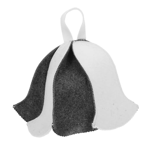 WEKADRIN Saunahut Filz Dicke Saunakappe Atmungsaktiv Wasserabsorbierend Unisex für Sauna Dampfbad Entspannendes Sauna Zubehör von WEKADRIN