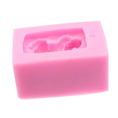 WEKADRIN Schlafendes Silikonform Fondant Mold für DIY Kuchen Dekoration Flexible Wiederverwendbare Seifen und Backform Hitzebeständig Rosa für Zucker und Marzipanfiguren von WEKADRIN