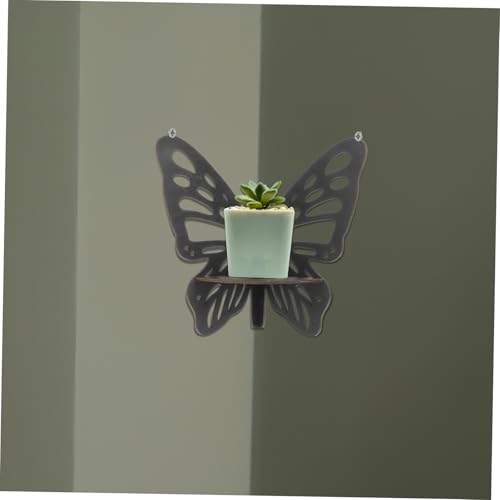 WEKADRIN Schmetterlings wandregal aus Stabilem Holz Schwebendes Eckregal zur Wandmontage Dekoratives Display für Badezimmer Küche und Wohnzimmer Robustes Kristall aufbewahrungsregal WEKADRIN Schmetterlings wandregal aus Stabilem Holz Schwebendes Eckregal zur Wandmontage Dekoratives Display für Badezimmer Küche und Wohnzimmer Robustes Kristall aufbewahrungsregal von WEKADRIN