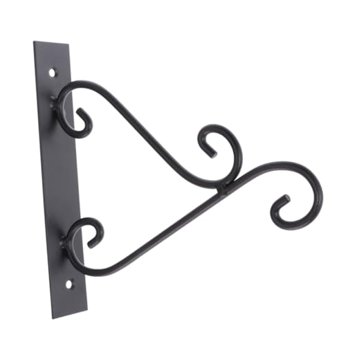 WEKADRIN Schwerlast Wandhaken aus Rostfreiem Metall Schmiedeeiserner Halter für Pflanzenampeln Laternen Vogelfutter Windspiele Blumenampeln Kleine Schwarz Vielseitig für Garten und WEKADRIN Schwerlast Wandhaken aus Rostfreiem Metall Schmiedeeiserner Halter für Pflanzenampeln Laternen Vogelfutter Windspiele Blumenampeln Kleine Schwarz Vielseitig für Garten und von WEKADRIN