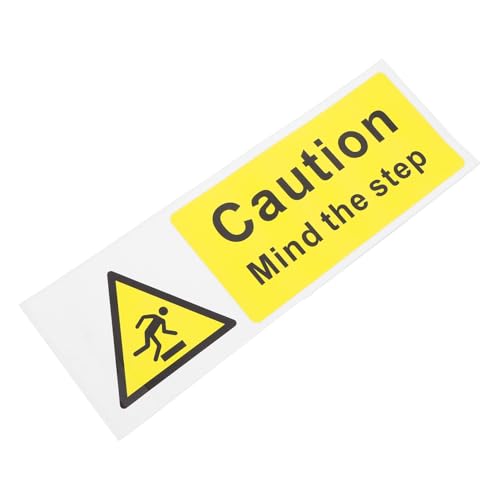 WEKADRIN Selbstklebendes Mind The Step Warnschild Rutschfest Haftend Auffälliger Treppen und Bodenwarnaufkleber für Arbeitsschutz und Sicherheitskennzeichnung WEKADRIN Selbstklebendes Mind The Step Warnschild Rutschfest Haftend Auffälliger Treppen und Bodenwarnaufkleber für Arbeitsschutz und Sicherheitskennzeichnung von WEKADRIN