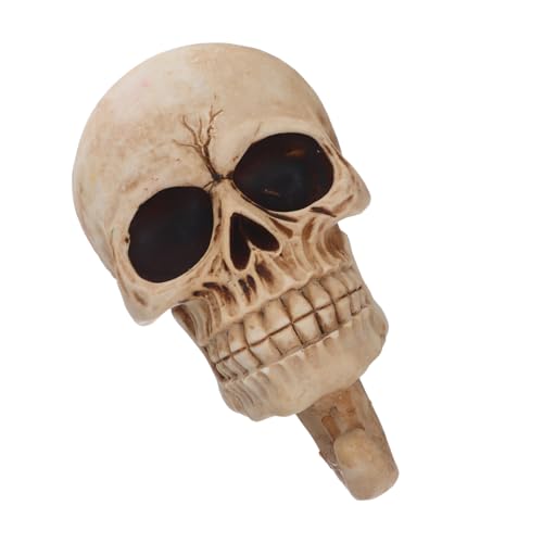 WEKADRIN Skull Wandhaken aus Hochwertigem Harz Halloween Dekor Schlüsselhalter Kreativer Förmiger Mehrzweckhaken für Mantel Jacke Schlüssel Aufbewahrung von WEKADRIN