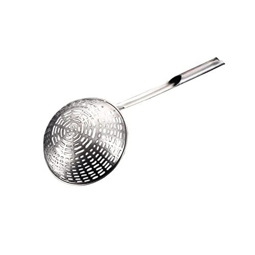 WEKADRIN Spaghetti Sieb mit Ergonomischem Griff Hitzebeständig Feinmaschiges Küchensieb zum Abseihen von Pasta Gemüse und Tee Platzsparend mit Aufhängeloch Langlebiges Kochzubehör von WEKADRIN