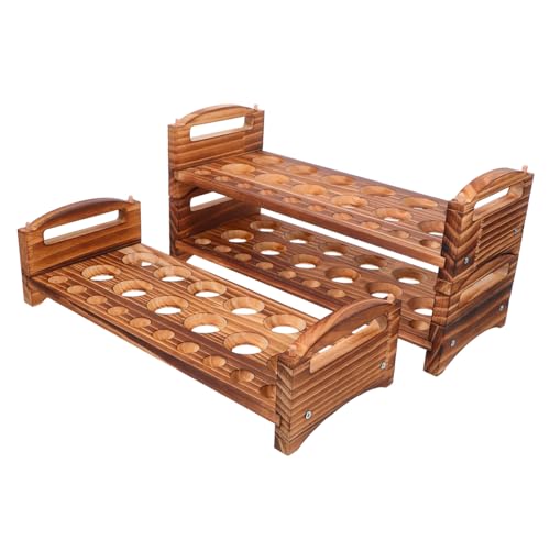 WEKADRIN Stapelbarer Holz eierhalter mit Griffen für Frische Eier Platzsparendes Küchenregal Rustikales Design Einfach zu Montieren für Arbeitsplatte und Aufbewahrung WEKADRIN Stapelbarer Holz eierhalter mit Griffen für Frische Eier Platzsparendes Küchenregal Rustikales Design Einfach zu Montieren für Arbeitsplatte und Aufbewahrung von WEKADRIN