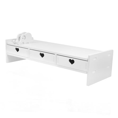 WEKADRIN Tastaturlagerständer Klaviatur Erhöher Schublade für Laptop-Riser Stand Schreibtisch-Monitor-Riser Laptop-Erhöhungsbasis Büro-Desktop-Lagerregal Computer-Desktop-Organizer PVC Weiß WEKADRIN Tastaturlagerständer Klaviatur Erhöher Schublade für Laptop-Riser Stand Schreibtisch-Monitor-Riser Laptop-Erhöhungsbasis Büro-Desktop-Lagerregal Computer-Desktop-Organizer PVC Weiß von WEKADRIN