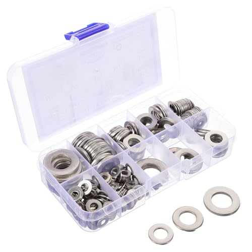 WEKADRIN Teiliges Edelstahl Flachdichtung Sortiment Präzise Gefertigte Unterlegscheiben Dichtungsringe für Mechanische Geräte mit Hoher Festigkeit und Verformungsbeständigkeit WEKADRIN Teiliges Edelstahl Flachdichtung Sortiment Präzise Gefertigte Unterlegscheiben Dichtungsringe für Mechanische Geräte mit Hoher Festigkeit und Verformungsbeständigkeit von WEKADRIN