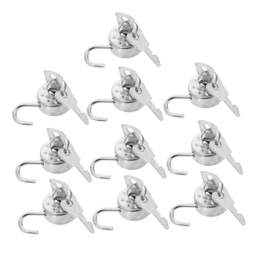 WEKADRIN Teiliges Mini Rund vorhängeschloss mit Schlüsseln Kleines Elegantes Schloss für Tagebücher Taschen Handwerk Sicheres Schloss mit Exklusivem Schließmechanismus für Persönliche von WEKADRIN